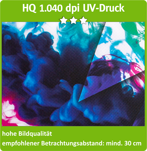 HQ 1040dpi UV-Druck HQ 1040dpi UV-Druck