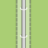 Banner Ringbandsicherung mit Kordel
