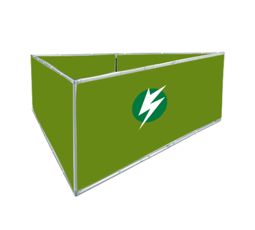 BannerSkandal Material Deckensystem Dreieck