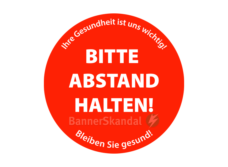ABSTANDSAUFKLEBER Fußoden ABSTANDSAUFKLEBER Fußoden
