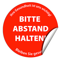 ABSTANDSAUFKLEBER Fußoden ABSTANDSAUFKLEBER Fußoden