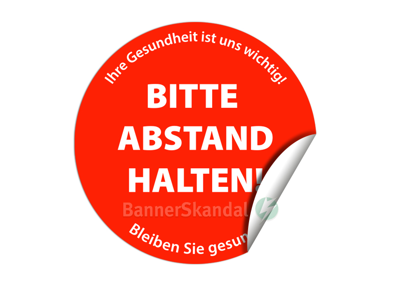 ABSTANDSAUFKLEBER Fußoden ABSTANDSAUFKLEBER Fußoden