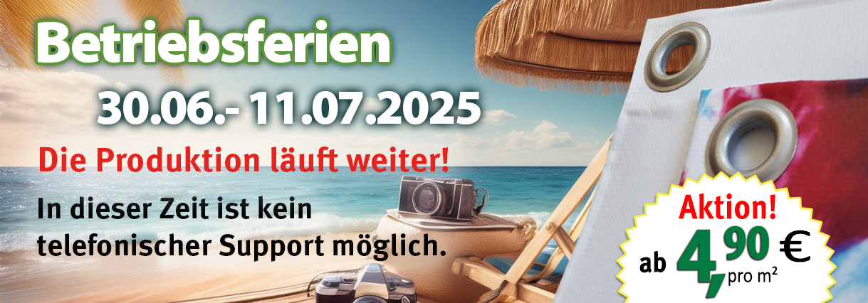 Bannerdruck ab 4,90 €/m²