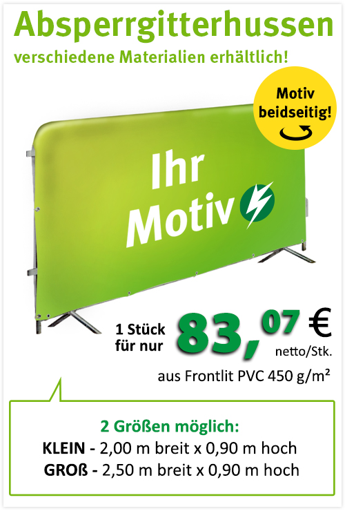 BannerSkandal Absperrgitterhussen