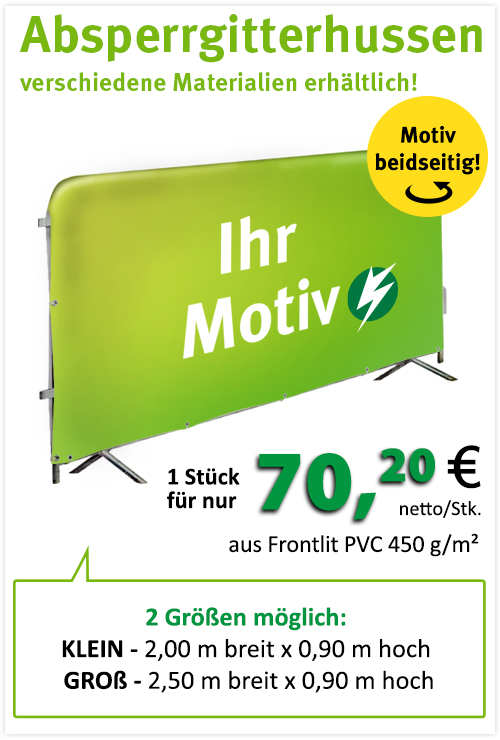 BannerSkandal Absperrgitterhussen