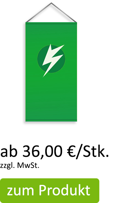 Deckenhänger Fahnenstoff Longlife ab 34,25 €/Stk.