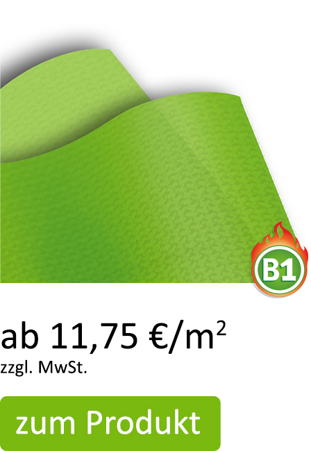 Fahnenstoff mit Brandschutzzertifizierung (B1) ab 11,75 €/m²