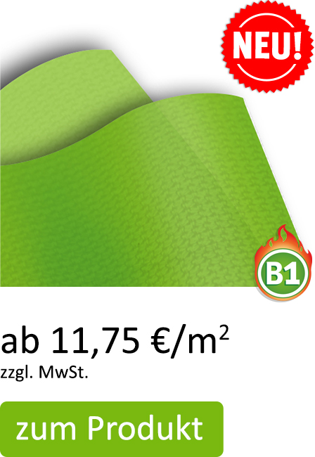 Fahnenstoff mit Brandschutzzertifizierung (B1) ab 11,75 €/m²
