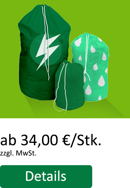 Umhängesack mit Kordelzug ab 26,25 €/Stk.
