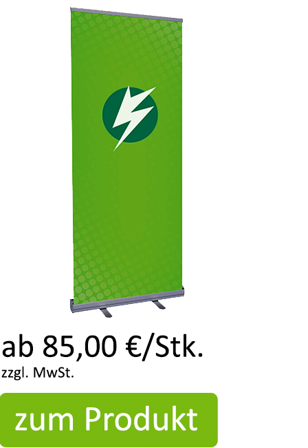 Rollup einseitig Frontlit ab 64,50 €/Stk.